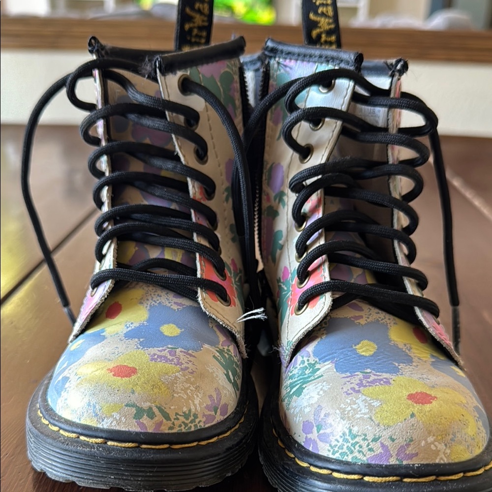 Dr. Martens Kids Floral Boots - Multicolor